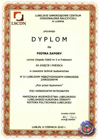 dyplompiotr.JPG - Scan. M. Klepko